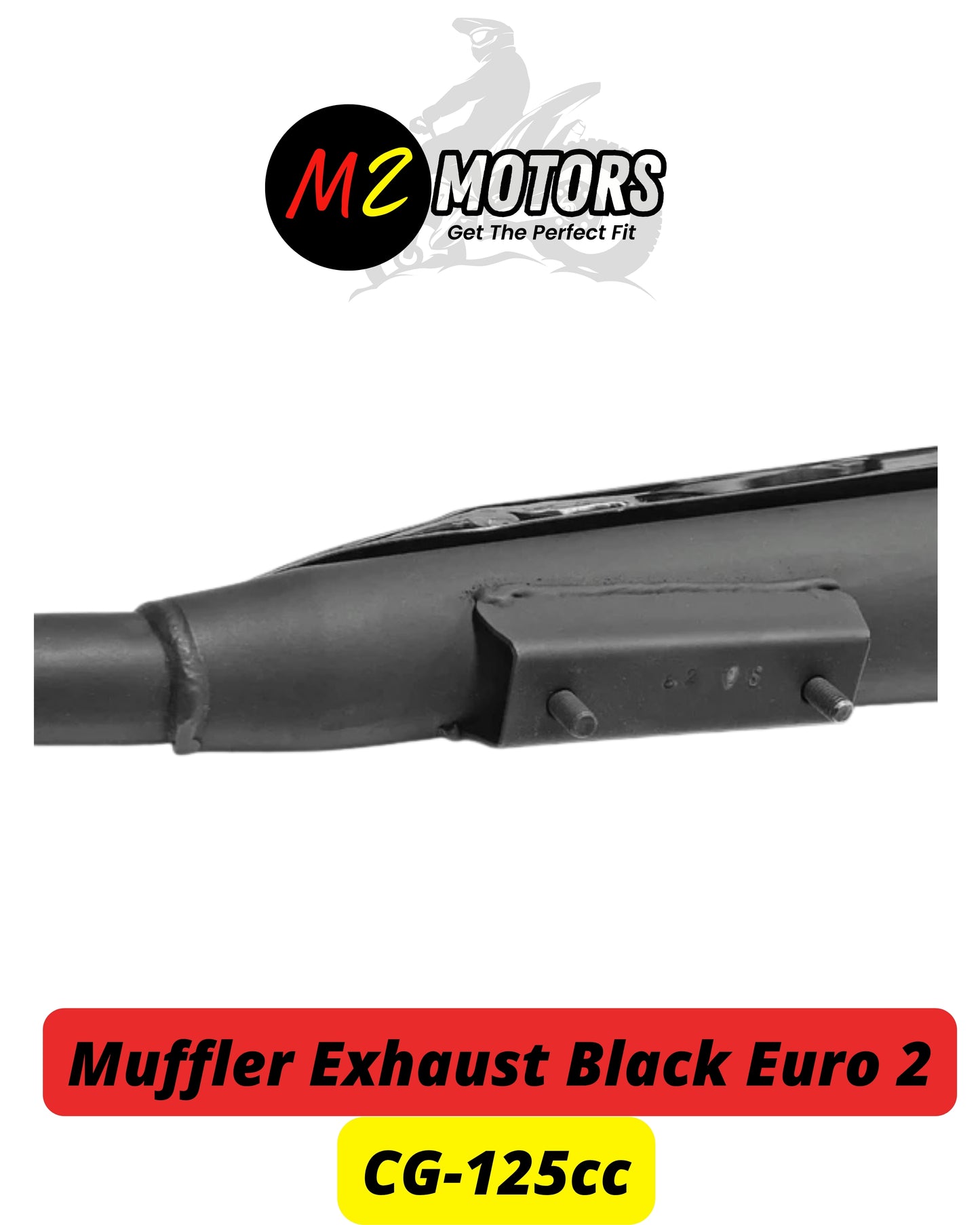 Muffler Exhaust Black Silencer for CG-125cc Atlas Honda Genuine