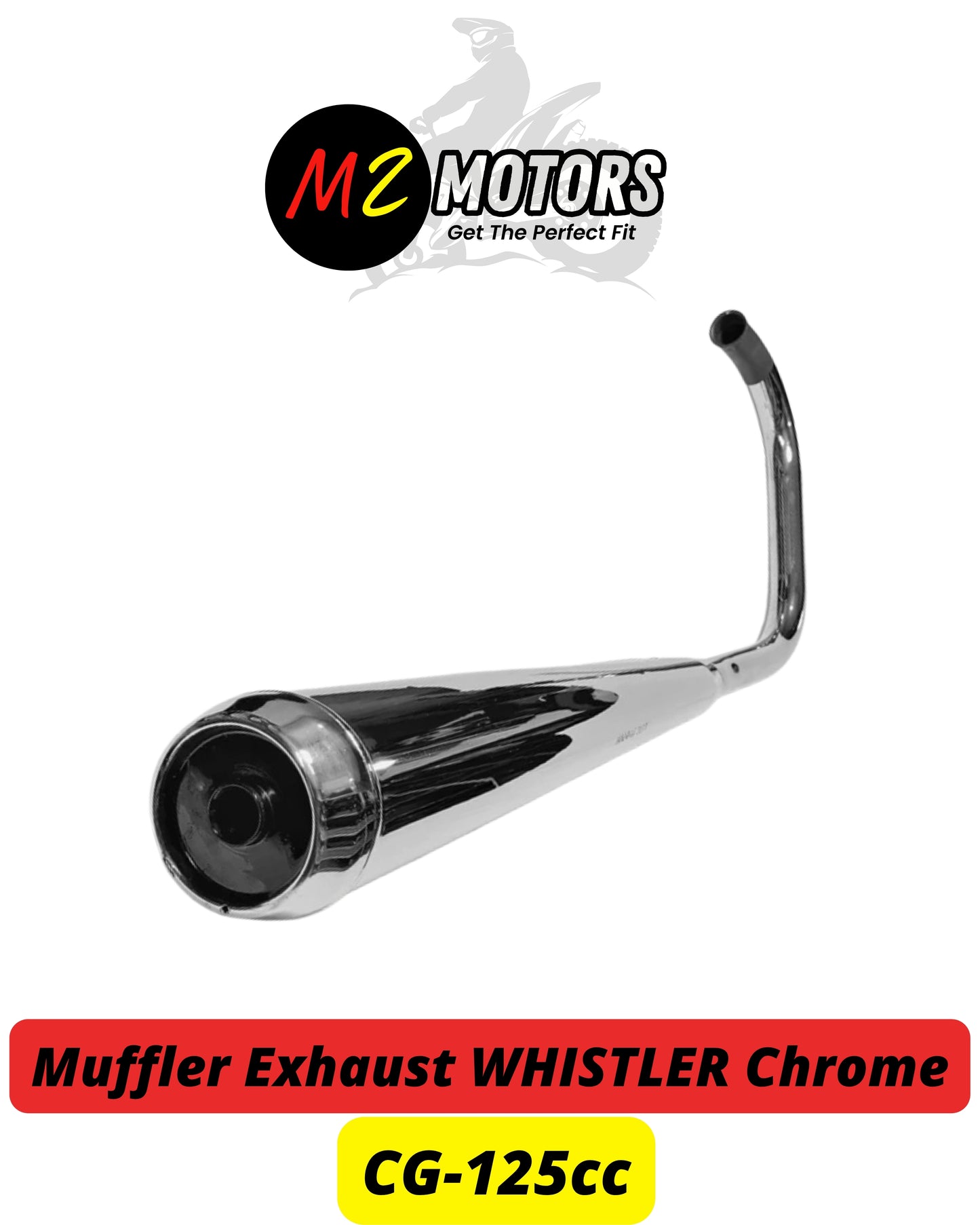 WHISTLER | Pakistan’s # 1 Sound Exhaust For Honda CG125| Top Quality | Best Sound | Best Chrome Finishing