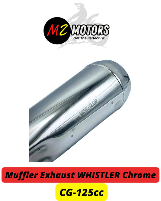 WHISTLER | Pakistan’s # 1 Sound Exhaust For Honda CG125| Top Quality | Best Sound | Best Chrome Finishing