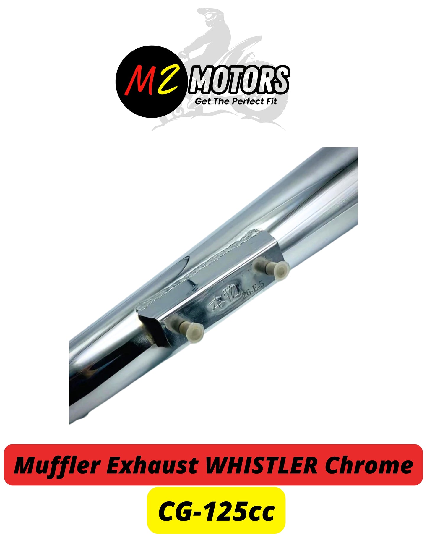 WHISTLER | Pakistan’s # 1 Sound Exhaust For Honda CG125| Top Quality | Best Sound | Best Chrome Finishing